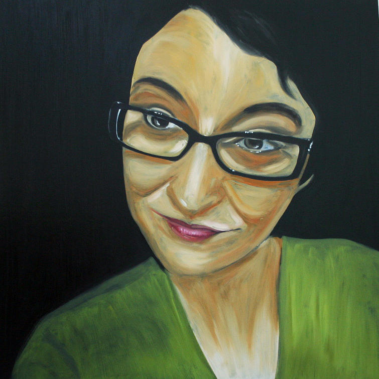 Portrait Painting - Michelle by Fiona Jack   