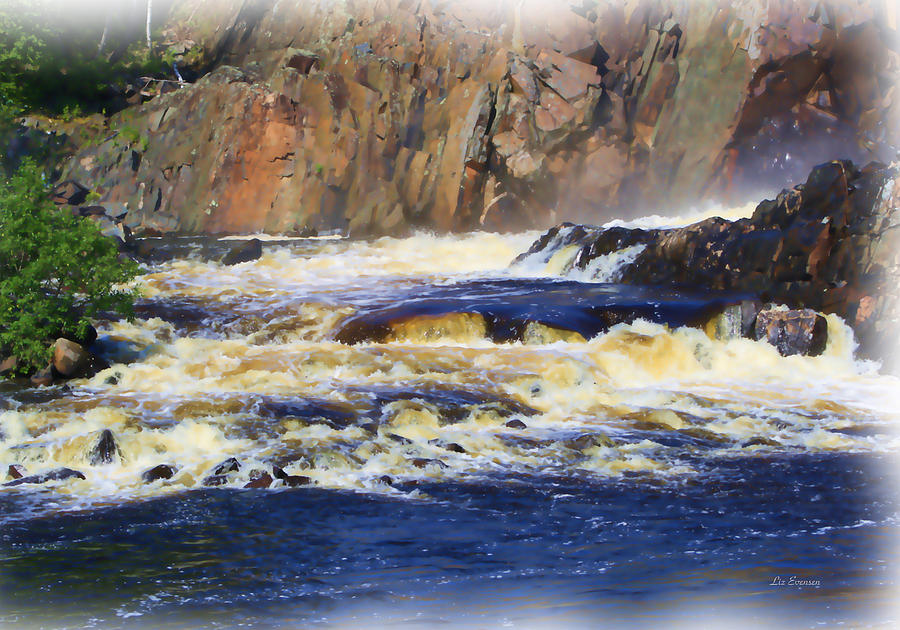 Michigame Falls Photograph by Liz Evensen