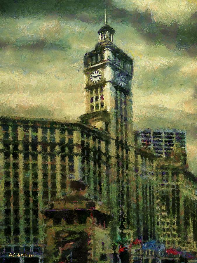 Michigan Avenue Afternoon Painting by RC DeWinter