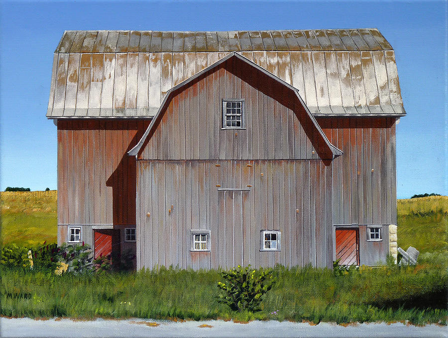 Michigan Barn Two Painting by Michael Ward