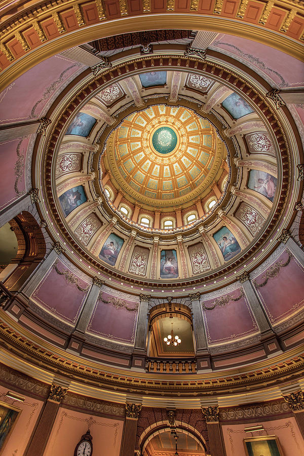 Michigan Capitol Dome  Photograph by John McGraw