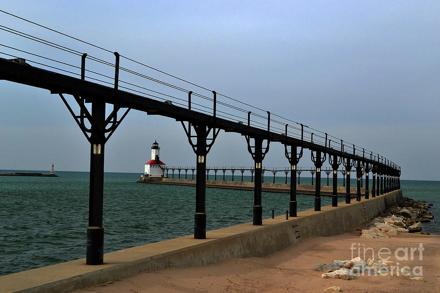 Michigan City Lighthouse Photograph by Amy Lucid