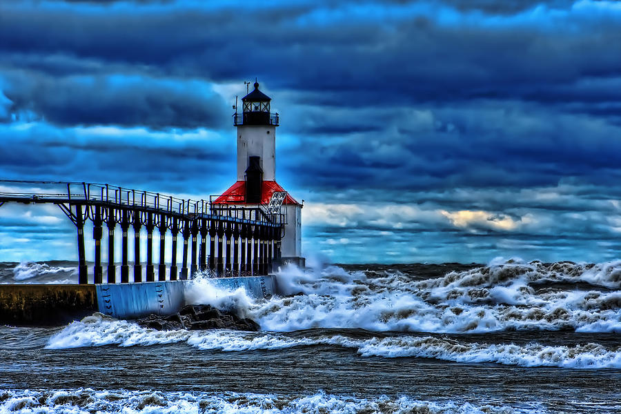Michigan City Lighthouse Photograph by Scott Wood