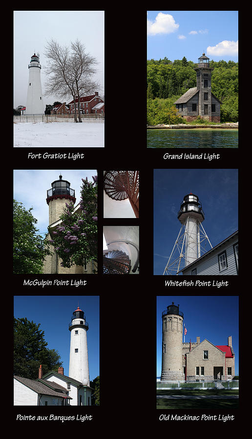 Michigan Lighthouses Photograph by Mary Bedy