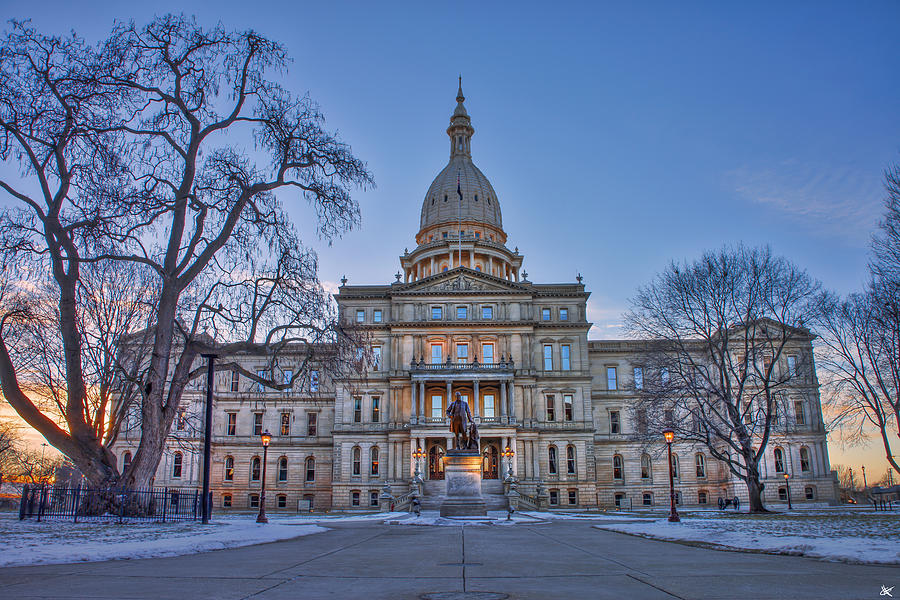 Michigan State Capitol Photograph by Nicholas Grunas