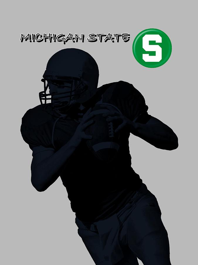 Michigan State Football Digital Art by David Dehner