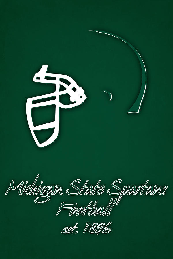 Michigan State Spartans Photograph - Michigan State Spartans Helmet by Joe Hamilton Michigan State Spartans Photograph - Michigan State Spartans Helmet by Joe Hamilton