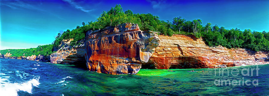 Michigan,Upper Peninsula, pictured rock Photograph by Tom Jelen
