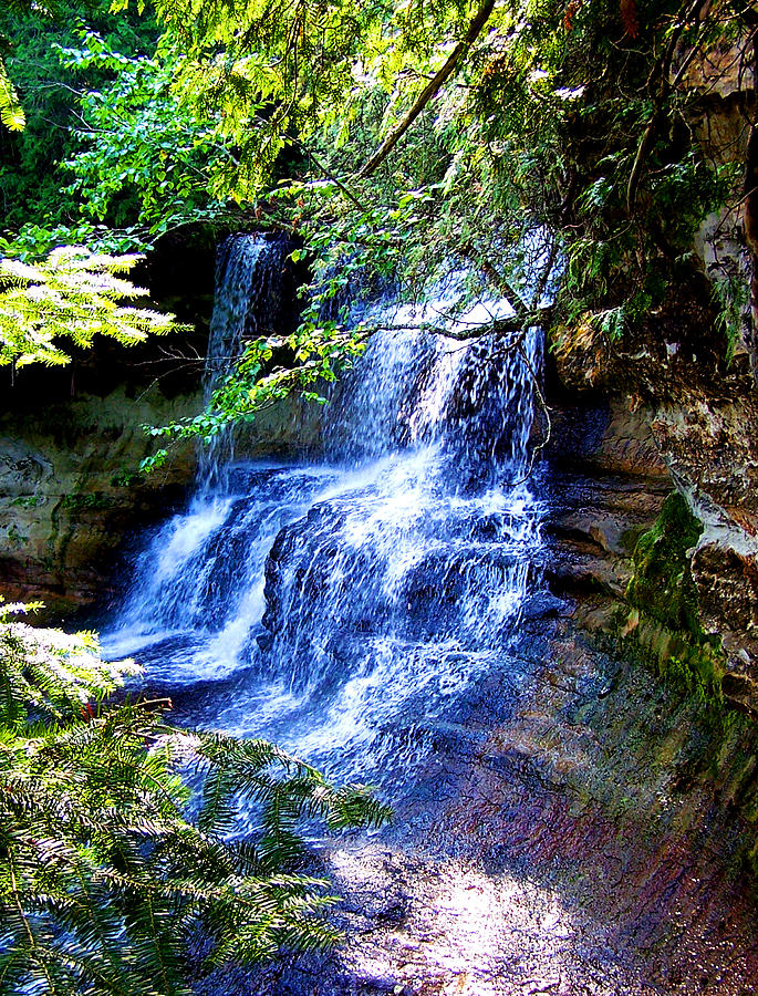 Michigan Waterfall Photograph by Robbin Webb - Fine Art America