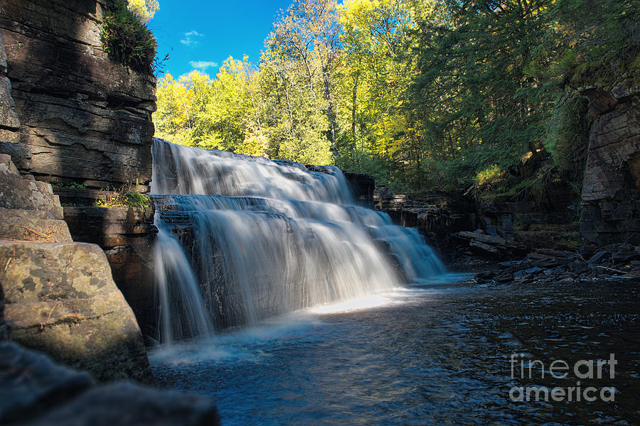 Michigan Waterfalls Photograph by David Arment