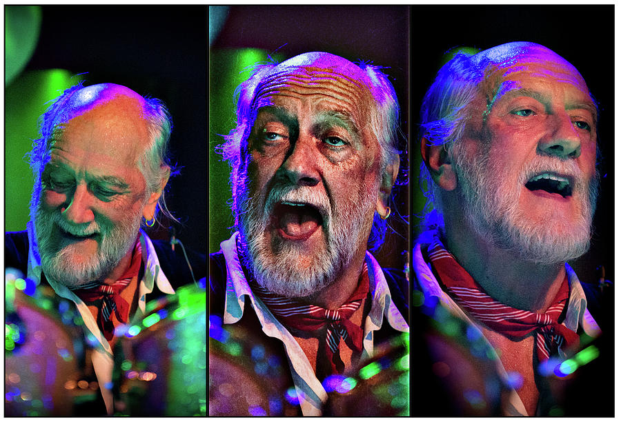 Mick Fleetwood Triptych Digital Art by Christopher Cutter