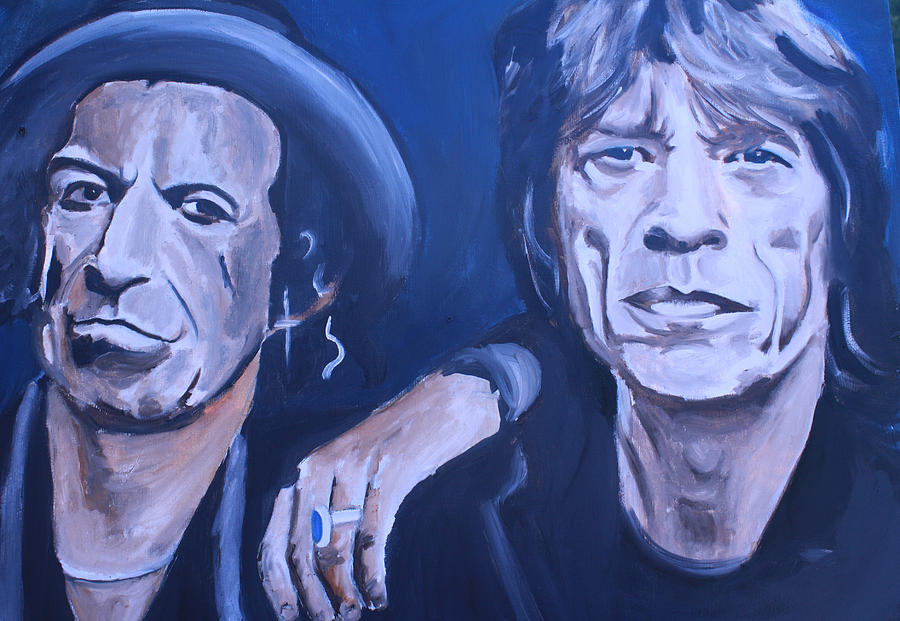 Mick Jagger and Keith Richards. 