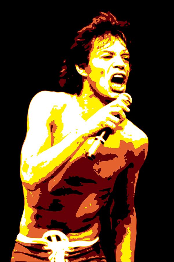 Mick Jagger Digital Art by DB Artist