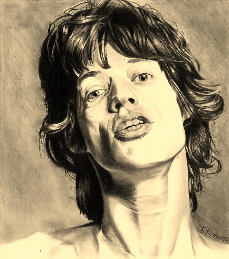 Mick Jagger Drawing by Kohdai Kitano - Fine Art America