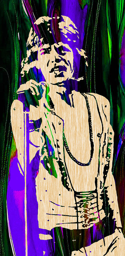 Mick Jagger of The Rolling Stones Painting Mixed Media by Marvin Blaine