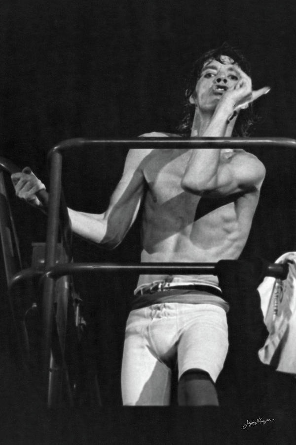 Mick Jagger on Lift Photograph by Jurgen Lorenzen