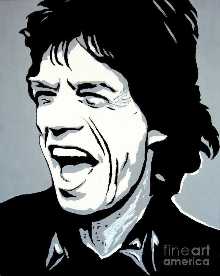 Mick Jagger Painting by Sam Sakharia