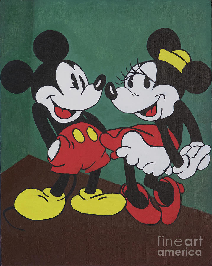 Mickey and Minnie Painting by Dean Robinson