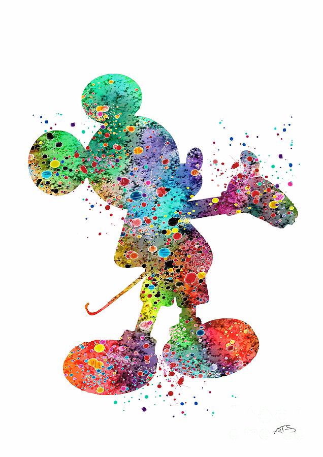 Mickey Mouse 3 Art Print Digital Art by White Lotus