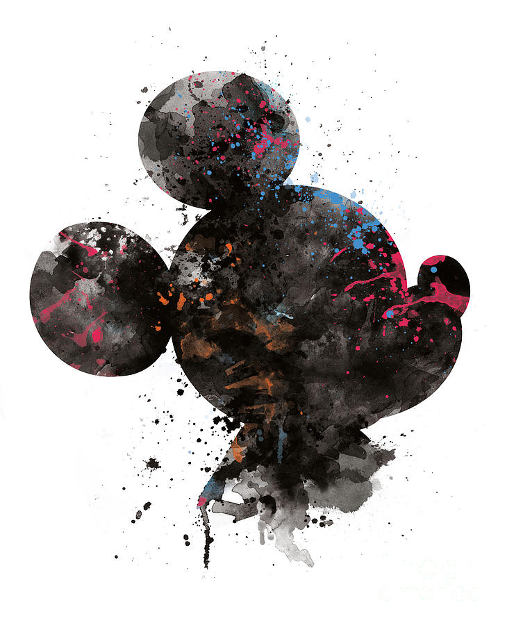 Pocahontas Mixed Media - Mickey Mouse by Monn Print