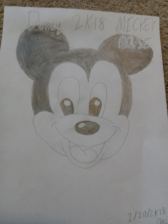 Mickey Mouse Drawing by Gracie Elkins - Fine Art America