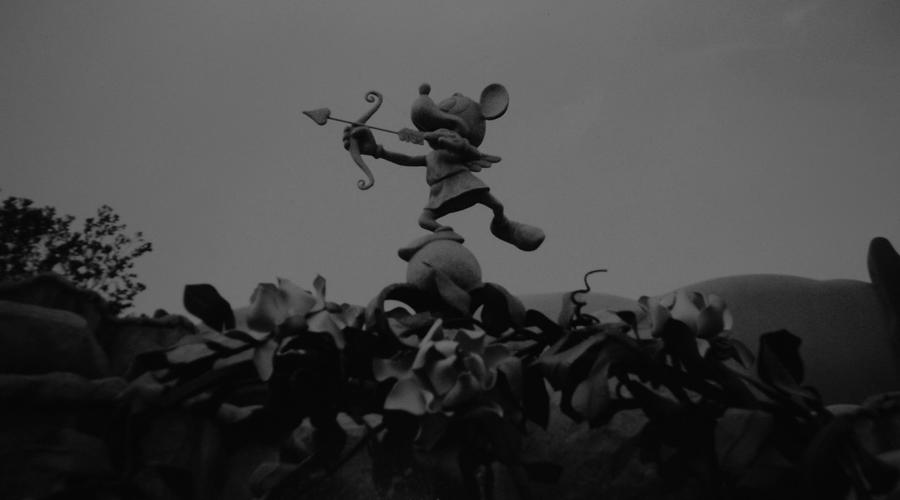 Black And White Photograph - Mickey Mouse In Black And White by Rob Hans