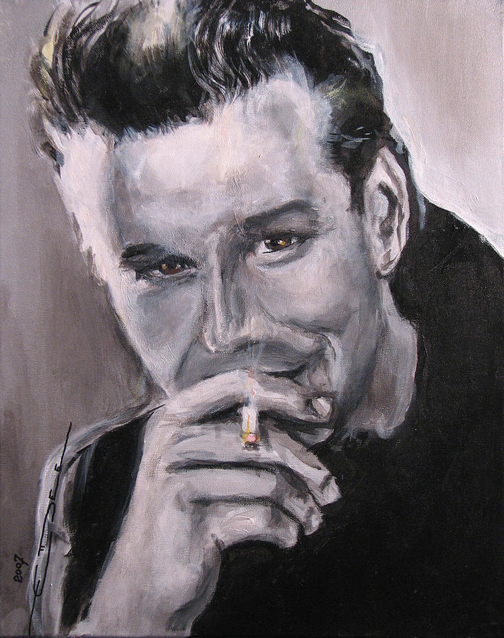 Mickey Rourke Painting by Eric Dee