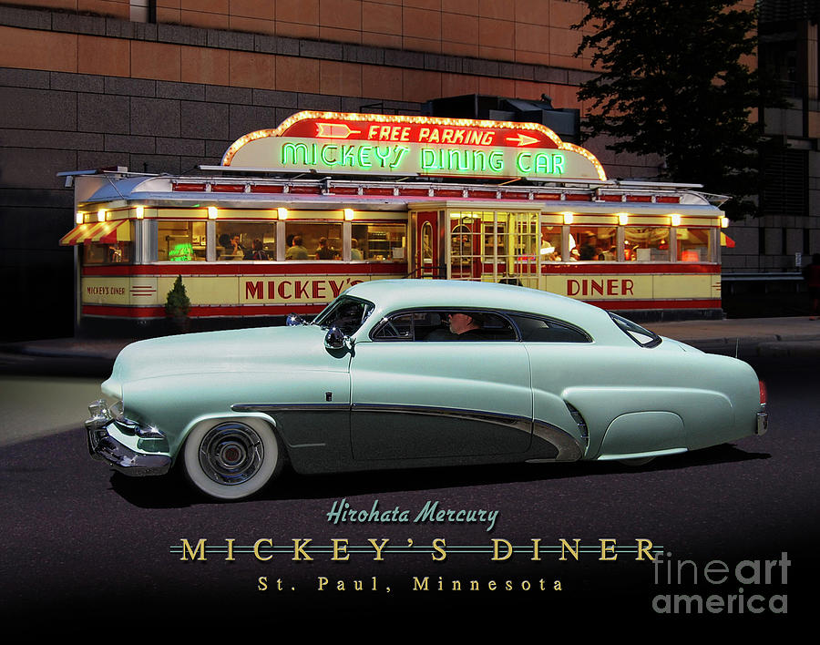 Mickeys Diner/ Hirohata Mercury Photograph by Ron Long