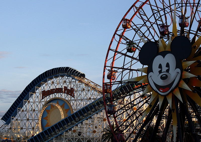 Anaheim Photograph - Mickeys Wheel by David Nicholls