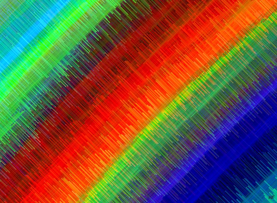 Micro Linear Rainbow Digital Art by Will Borden