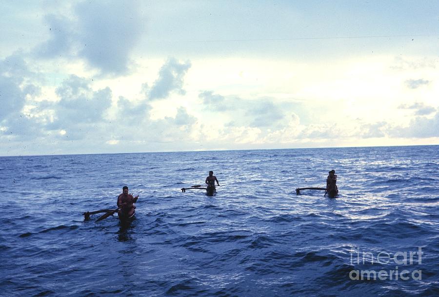 Noaa Painting - Micronesian Fishermen  by Celestial Images