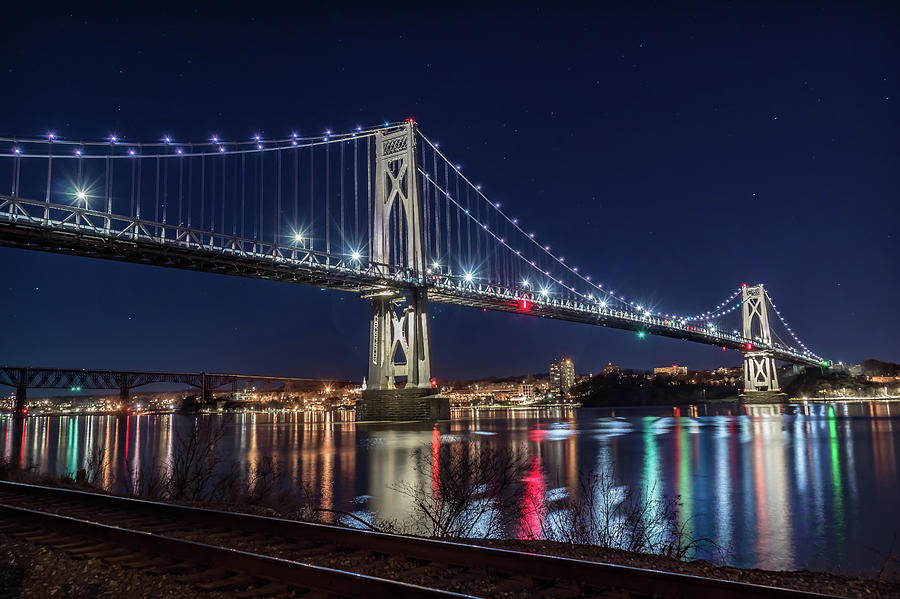 Mid Hudson Midnight Photograph by Christopher Haughian