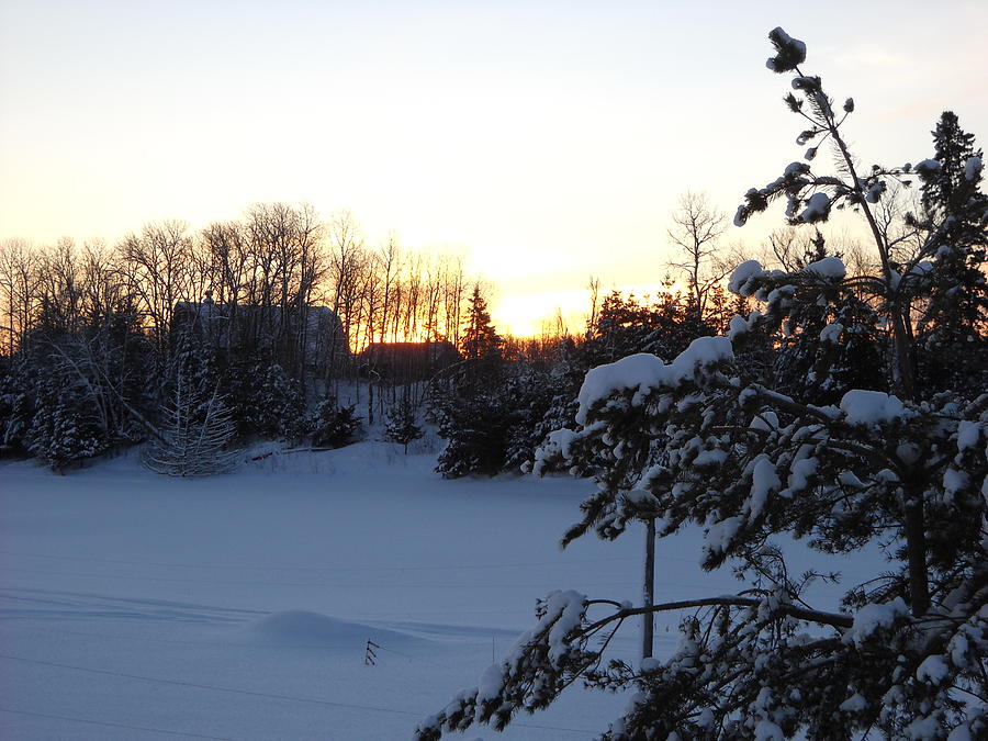 Mid January Winter Sunrise Photograph by Kent Lorentzen