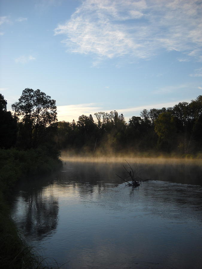 Mid July Mississippi River Fog Photograph by Kent Lorentzen