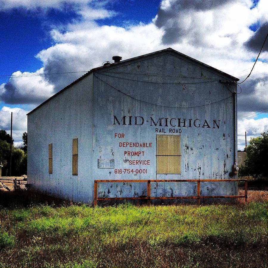 Mid-Michigan Railroad Building Photograph by Chris Brown
