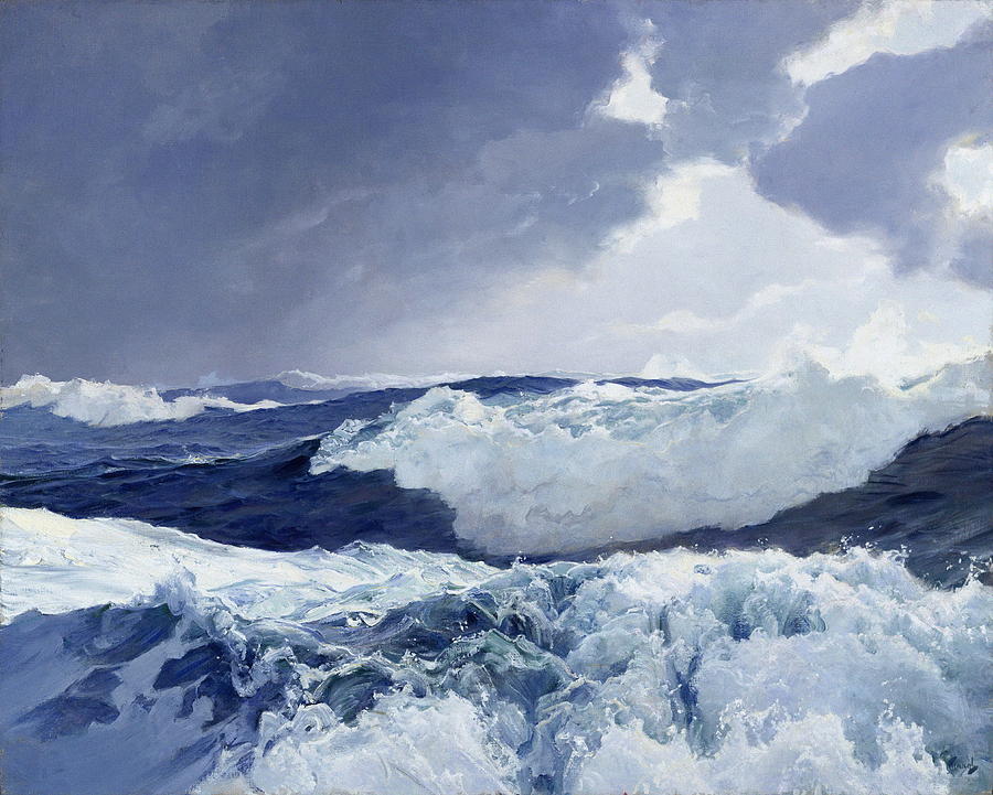 Impressionism Painting - Mid Ocean by Frederick Judd Waugh