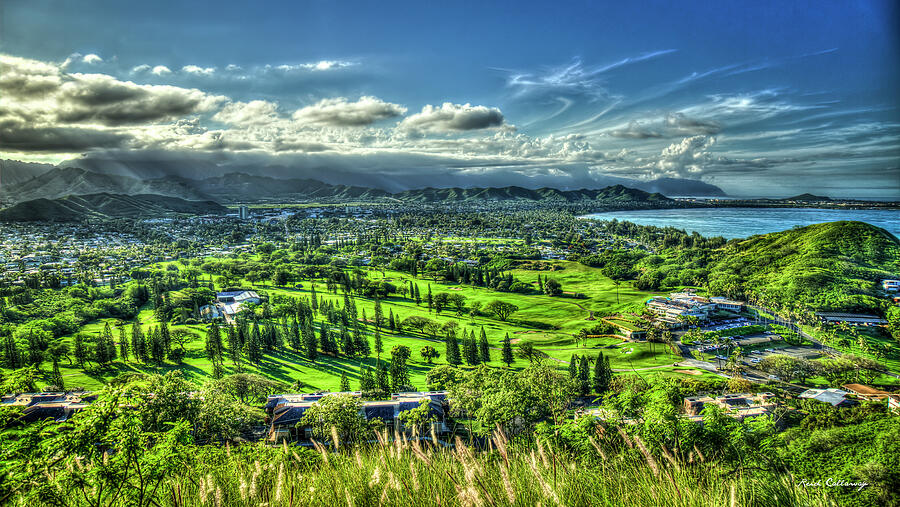 Mid Pacific Country Club Kailua Lanikai Pillbox Hike Oahu Hawaii Art Photograph by Reid Callaway