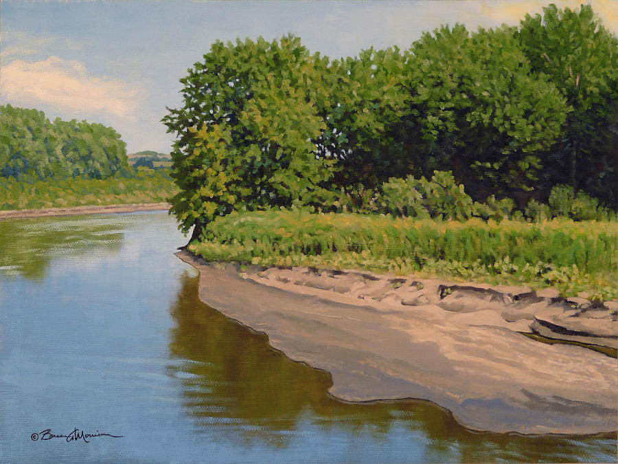 Mid Summer Prairie Stream Painting by Bruce Morrison