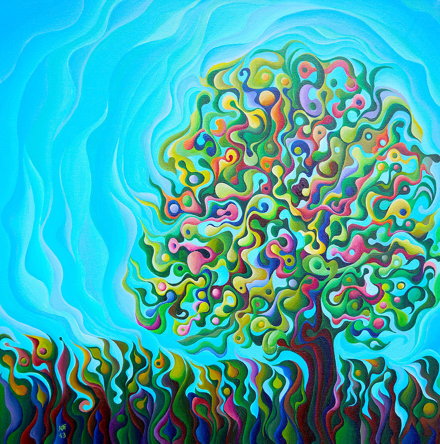 Summer Painting - Mid-Summer Tree Breath by Amy Ferrari