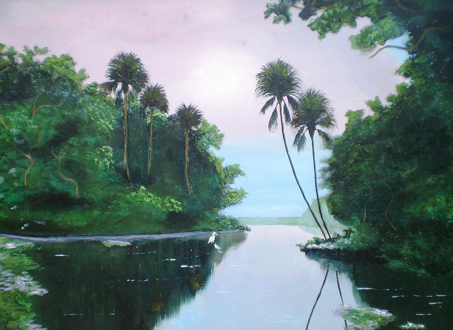 Miday Or The River Painting by Francis Roberts ll