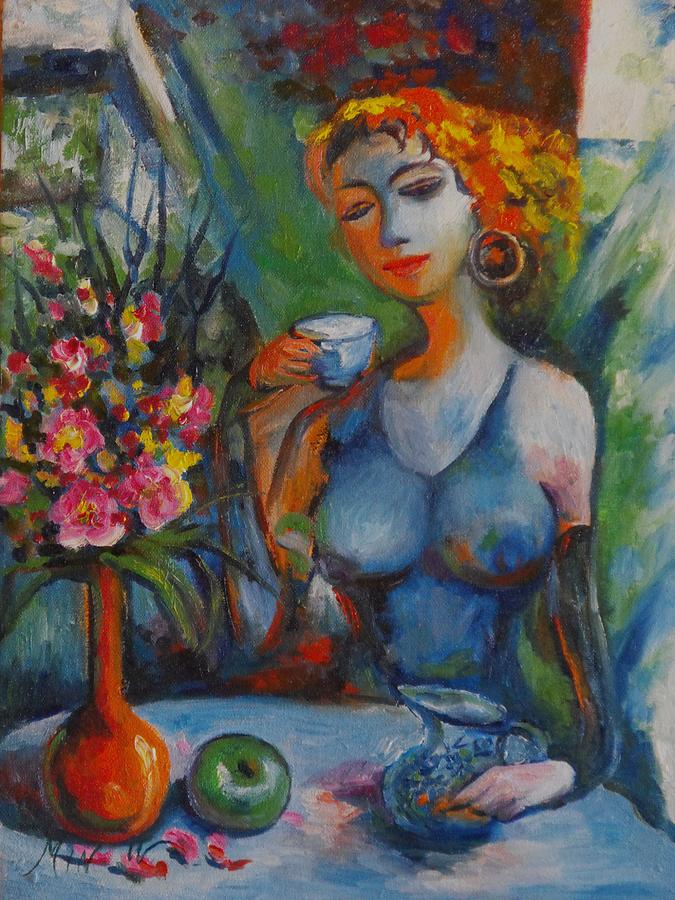 Midday Tea Painting by L R B