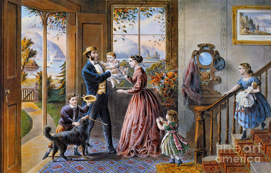 Middle Age, 1868 Painting by Granger