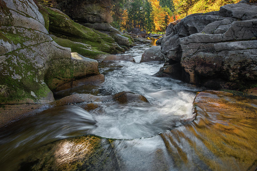 Middle Ammonoosuc Falls Autumn Photograph by White Mountain Images