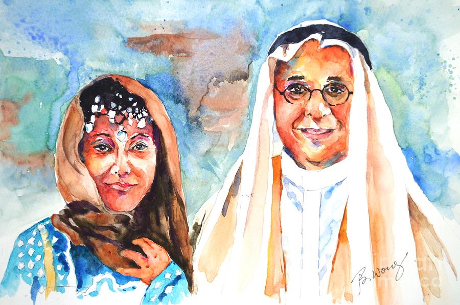 Middle East look Painting by Betty M M Wong
