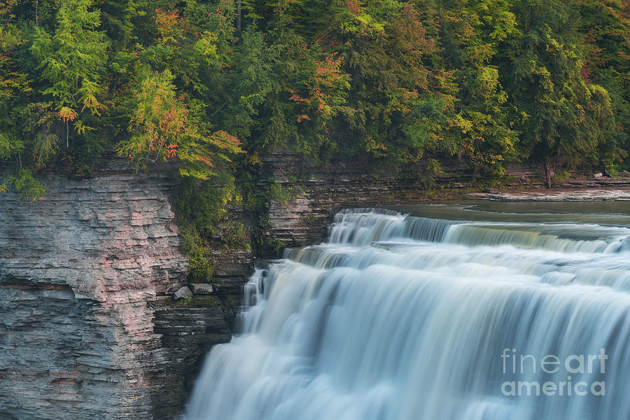 Middle Falls at Letchworth State Park Photograph by Michael Ver Sprill