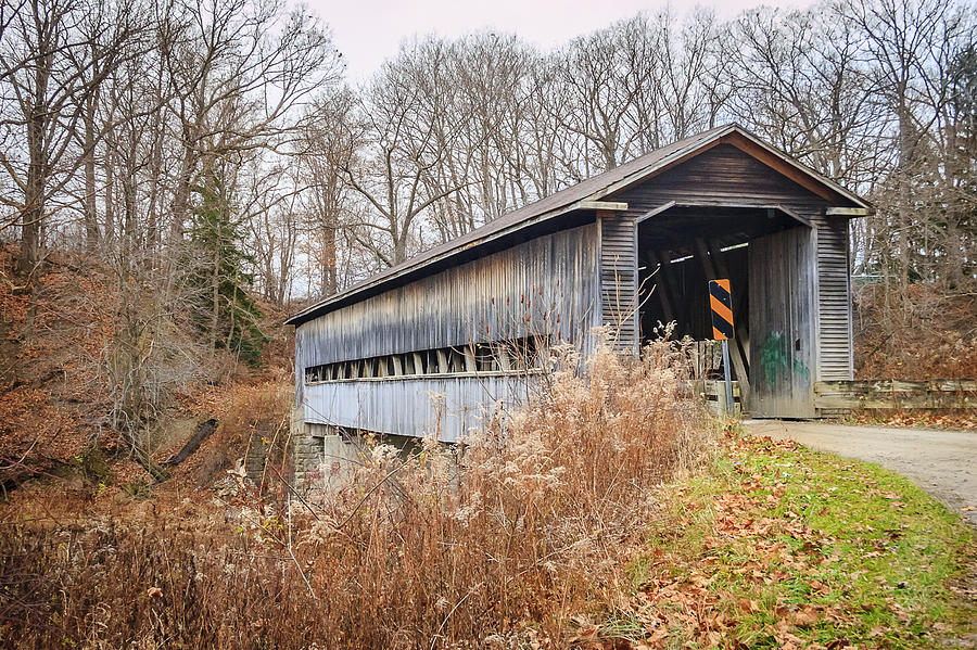 Middle Rd Covered Bridge  Photograph by Jack R Perry