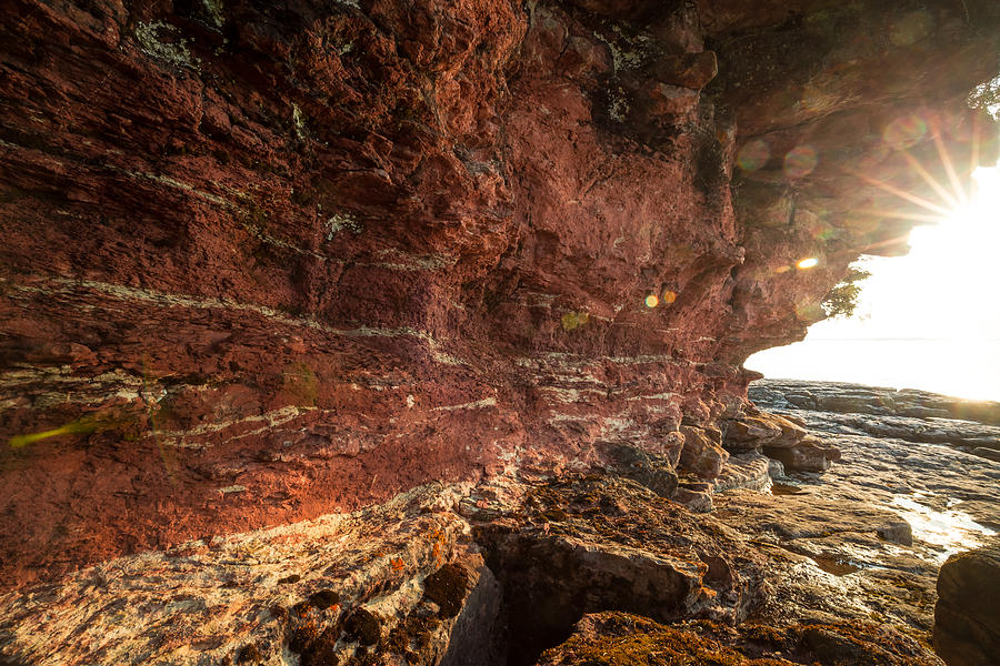 Middlebrun Red Coastal Rocks Photograph by Jakub Sisak