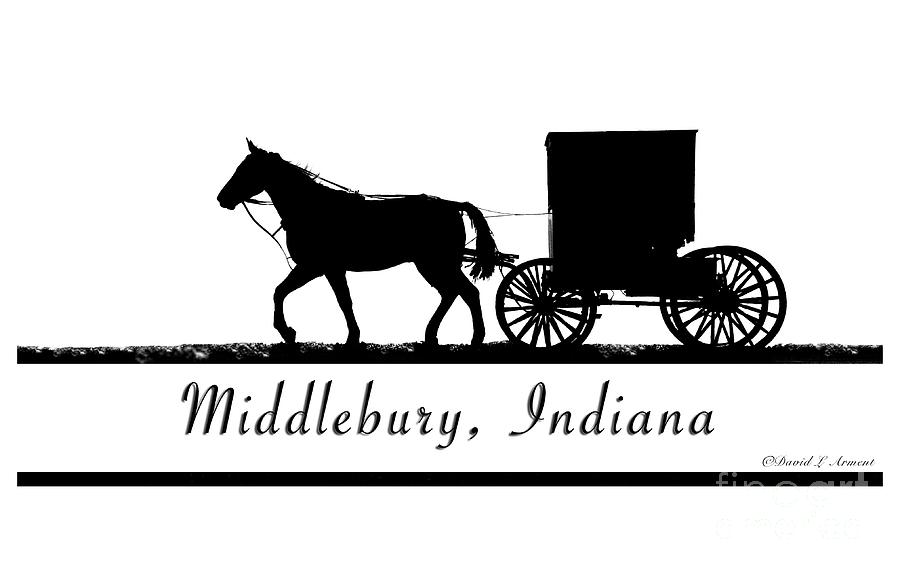 Middlebury Indiana T-Shirt Design Photograph by David Arment