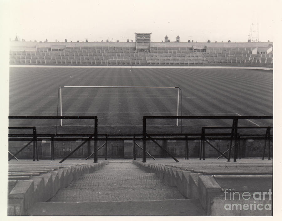 Middlesborough - Ayresome Park - East End Terrace 1 - BW - 1964 Photograph by Legendary Football Grounds