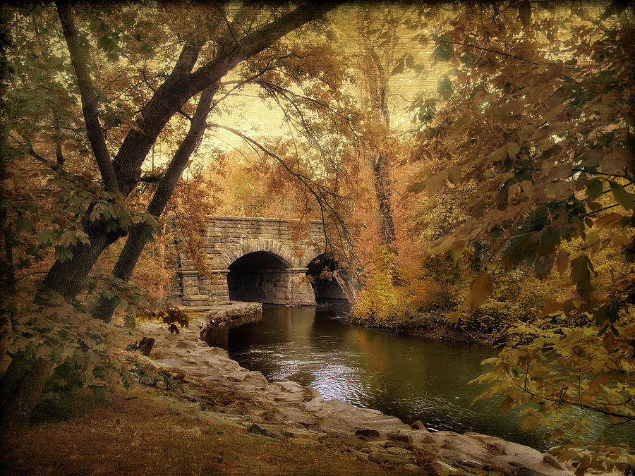 Fall Photograph - Midland Bridge by Jessica Jenney